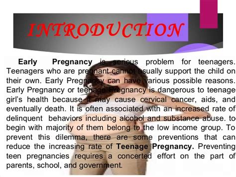 Advantage And Disadvantage Of Teenage Pregnancy Teenage Pregnancy