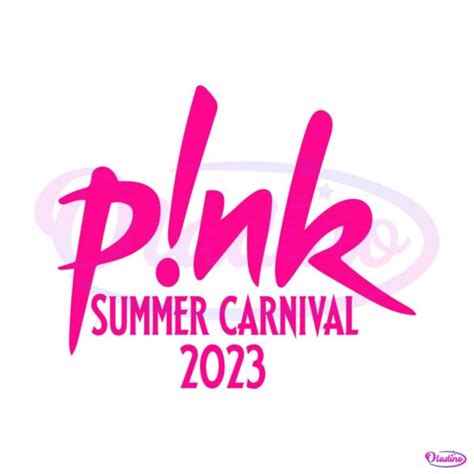 Pink Summer Carnival Pink Tour Concert Svg Cutting File