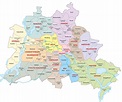 Berlin Bezirke - Liste und Karte der 12 Stadtteile Berlins