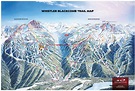 Whistler Blackcomb Mountains Trail Map • Piste Map • Panoramic Mountain Map