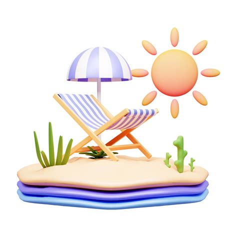 Summer Holiday Beach Icon Illustration Or 3d Summer Icon Illustration 21658663 Png