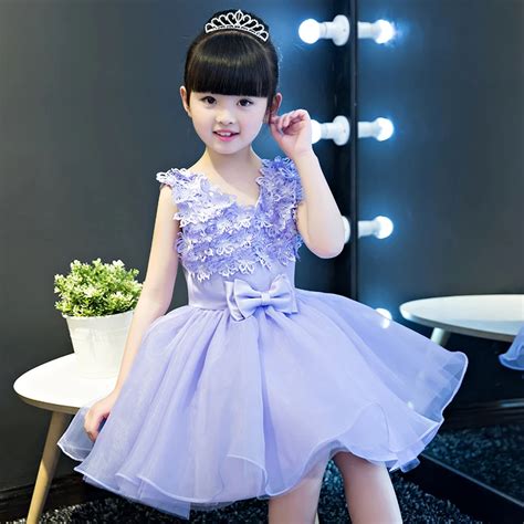 2017 New Korean Kids Girls Flowers Dress Children Girl Sleeveless
