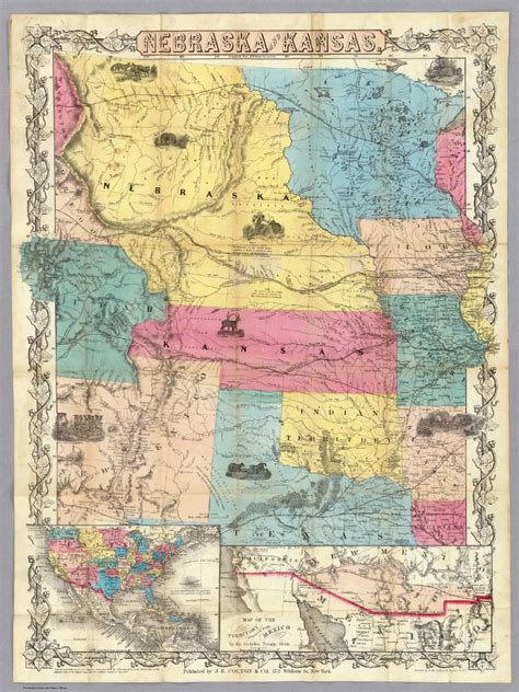 Nebraska And Kansas David Rumsey Historical Map Collection