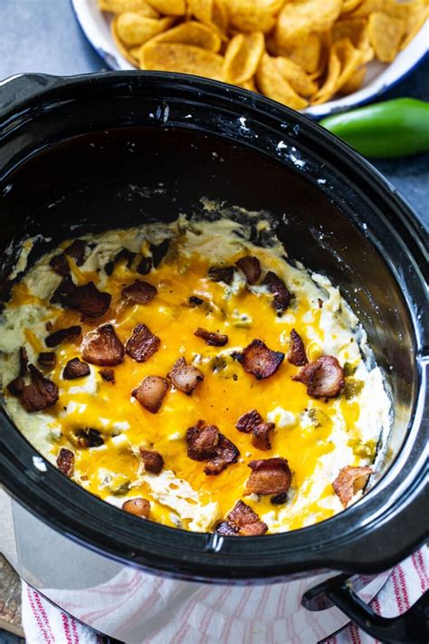 Slow Cooker Jalapeno Popper Dip Spicy Southern Kitchen