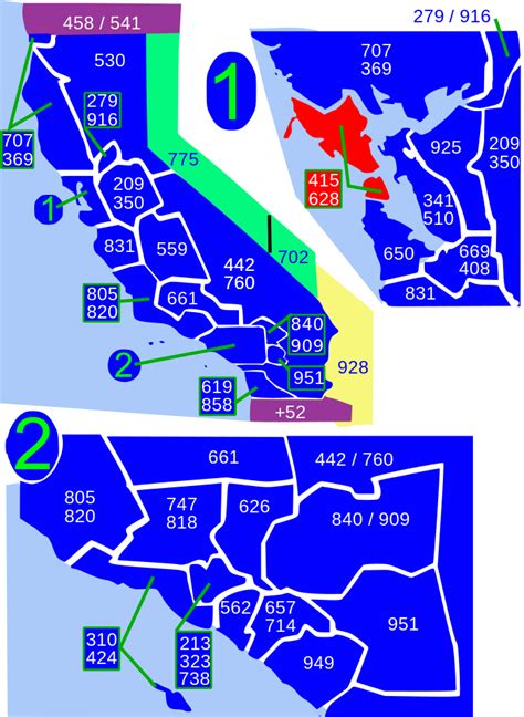 Area Codes 415 And 628 Wikiwand