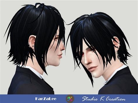 Animate Hair 97 Sebastian At Studio K Creation Sims 4 Updates