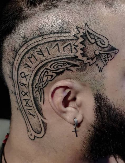 The Viking Wolf 30 Fenrir Tattoo Ideas Norse Tattoo Tattoos