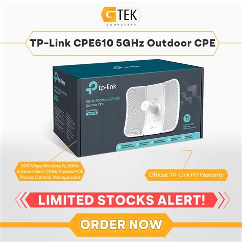 Tp Link Pharos Cpe610 5ghz 300mbps 23dbi Outdoor Cpe Outdoor Ap