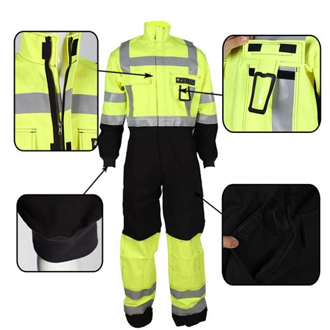 Multi Hazard Protective Flame Resistant Safety Equipment Work Clothes