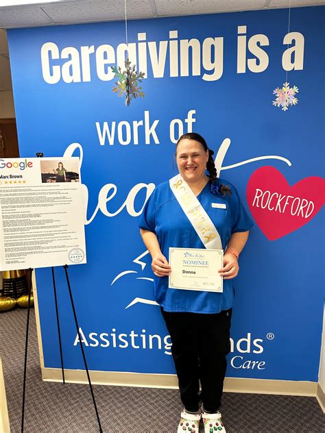 Assisting Hands Rockford Caregiver Chosen As January Nominee For Prestigious Nationwide