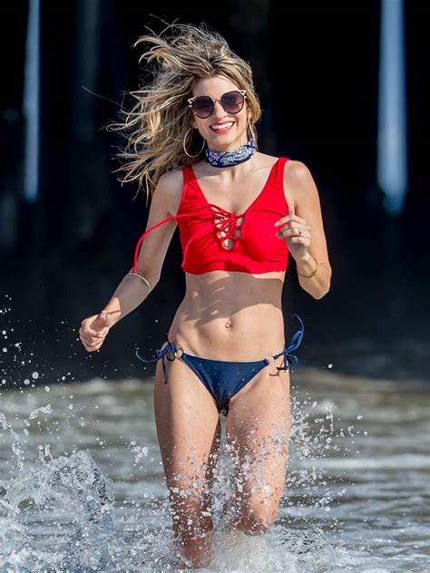 Rachel Mccord Out On A Beach In A Bikini In Santa Monica