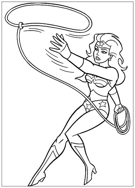 Adult Wonder Woman Coloring Book Pages Coloring Pages