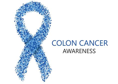 Vector Modern Colon Cancer Awareness Circles Desigen Cedar Valley