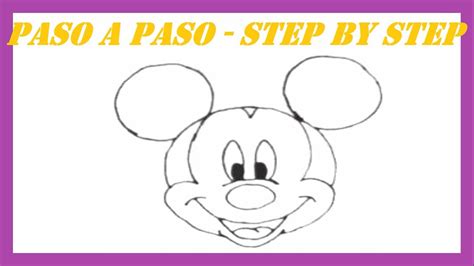 Como Dibujar A Mickey Mouse L How To Draw Mickey Mouse Youtube