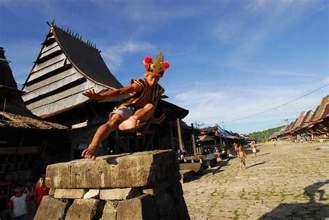 Nias Ceremonial Stone Jump Indonesia Travel Nias Sumatra