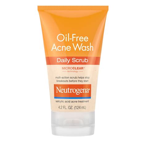 Neutrogena Oil Free Acne Face Scrub With 2 Salicylic Acid 4 2 OZ