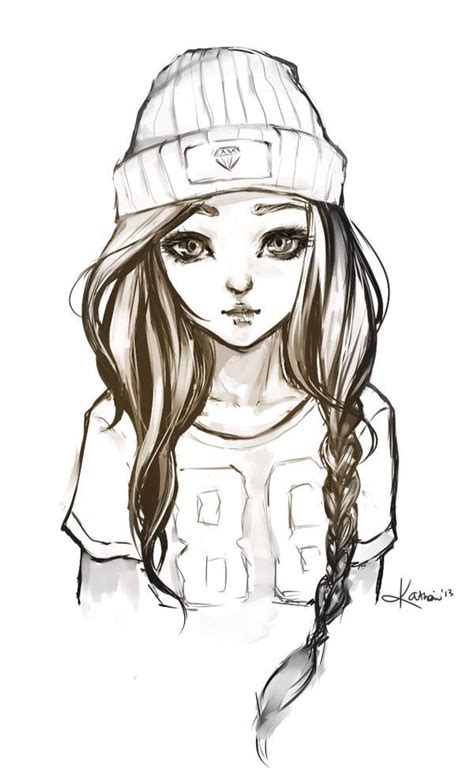 Tomboyp With Images Hipster Drawings Hipster Girl