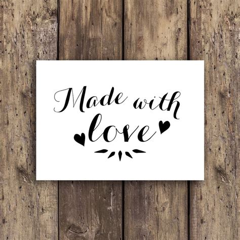 Made With Love Made With Love Sign Wedding Sign Engagement Etsy