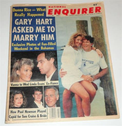 National Enquirer Political Memorabilia June 2 1987 Donna Rice