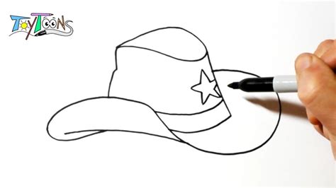 How To Draw A Cowboy Hat Easy Step By Step Drawing Guide Tutorial