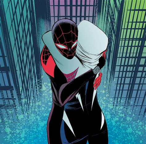 New Comic Book Art Spiderman And Spider Gwen Miles Spiderman Image