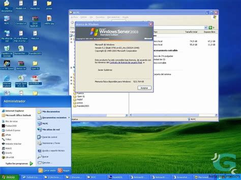 Windows 2003 Standard Server Vs Windows Xp Professional Bitácora De