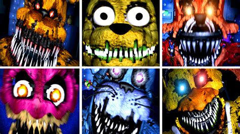 Maybe you would like to learn more about one of these? Five Nights at Freddy's 4 All Jumpscares - YouTube