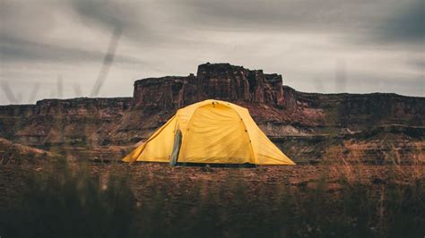 Tent Camping Mountains Nature 4k Hd Wallpaper