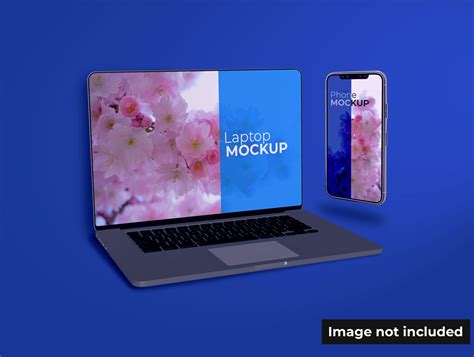 Laptop And Phone Mockup For Ui Graphic By Epixelab · Creative Fabrica