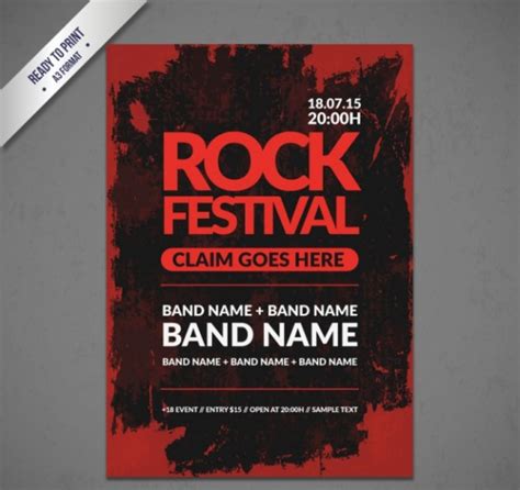 Free 23 Modern Band Flyer Templates In Ms Word Apple Pages Psd
