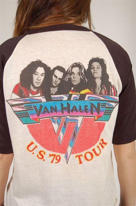 Vintage 1970s Van Halen Tour Tshirt 1979 Concert By Lotusvintageny