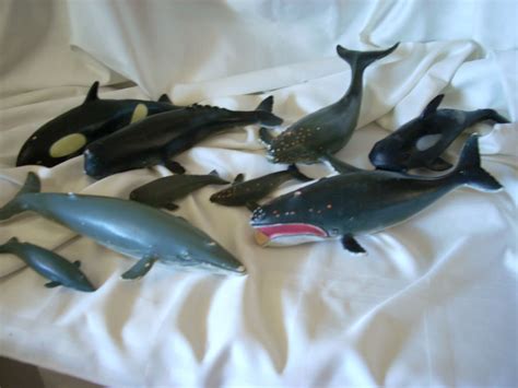Vintage Plastic Toy Whales And Other Undersea By Omasfarmhouse
