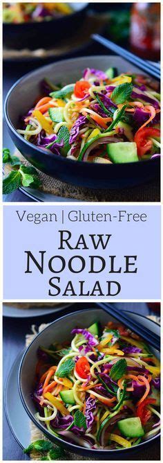 This Raw Vegan Noodles Salad Recipe Is Super Quick And Easy To Put Together And Is Great Served
