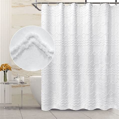 Seasonwood Modern Farmhouse Shower Curtain 72 X 96 Inches Shower Curtain Textured