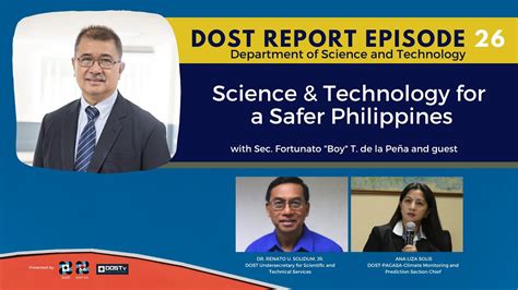 Dost Report Episode 26 Science And Technology For Safer Philippines