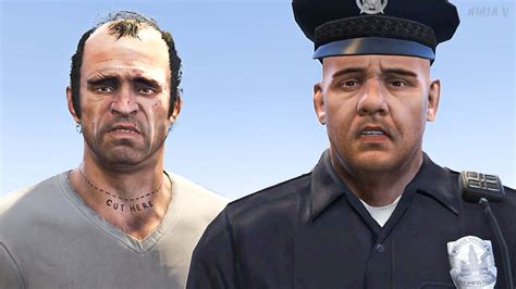 Gta V Trevor Vs Police Youtube