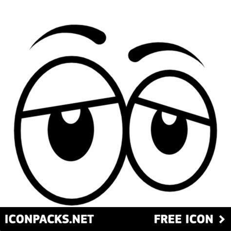 Free Cartoon Eyes Sleepy Svg Png Icon Symbol Download Image