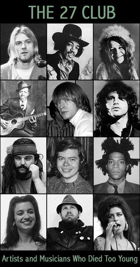 The 27 Club A Tragic Tour Of Famous People That Died Too Young