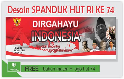 Detail Cara Desain Spanduk Hut Ri Ke Coreldraw X Banner Images