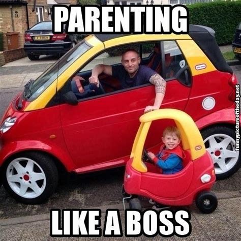 Parenting Like A Boss Funny Smart Car Looks Like Kids Toy Car Funny