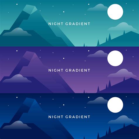Night Sky Gradient Vector Art Icons And Graphics For Free Download