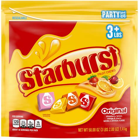 Starburst Original Chewy Candy Party Size 50 Oz