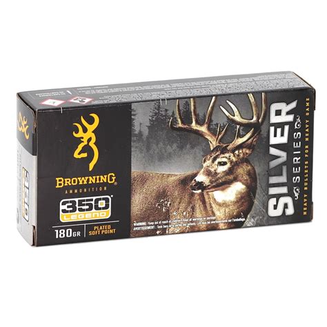 Browning Silver Series 350 Legend Ammo 180 Gr Plated Sp Ammo Deals