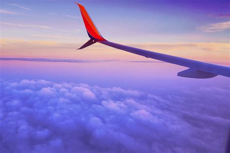 Free Images Wing Cloud Sky Sunrise Sunset Airplane Plane