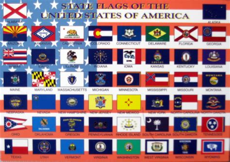 Postcards Of Nations Usa Flag