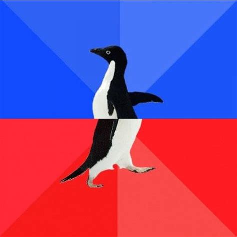 Socially Awesome Awkward Penguin Blank Template Imgflip