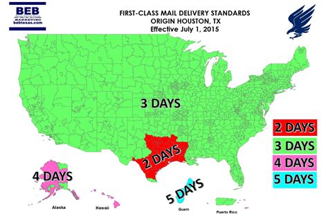 Usps First Class Mail Delivery Map Vector U S Map