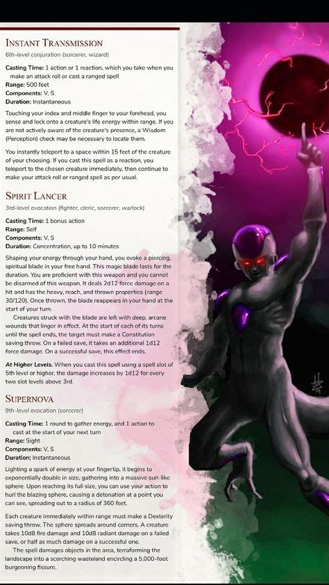 The dragon's size becomes small. 8 Dragon ball dnd ideas | dnd, dnd monsters, dnd 5e homebrew