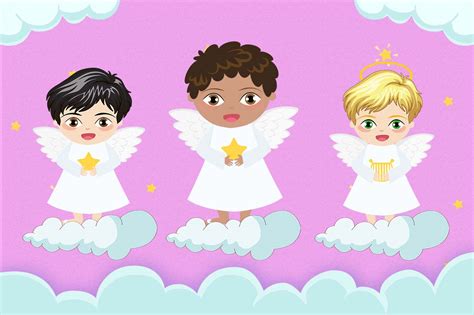Angels Boys Clipart Angel Clipart Star Clipart Baby