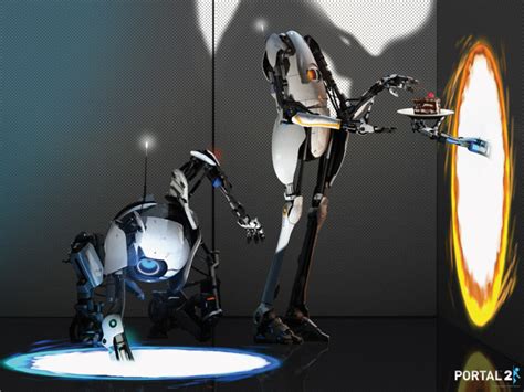 Portal 2 Atlas And P Body Poster